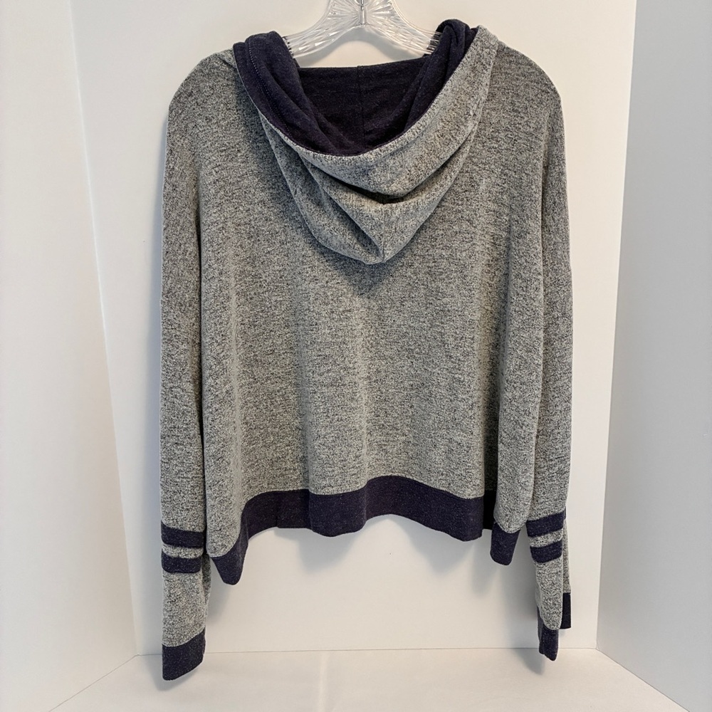 Dallas Cowboys Women's Delilah Crop Pullover Hoodie Gray Navy Size XL - Picture 4 of 6